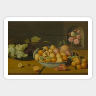 Still Life With Citrus Fruits by Circle of Peter Binoit Sticker